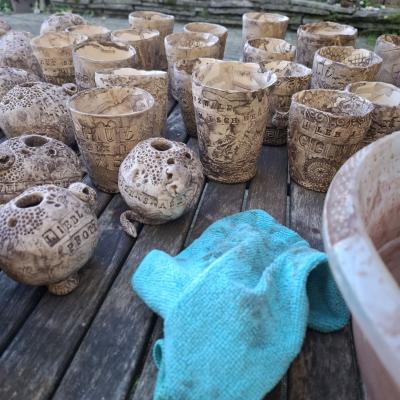 1ter Schritt Beim Glasieren